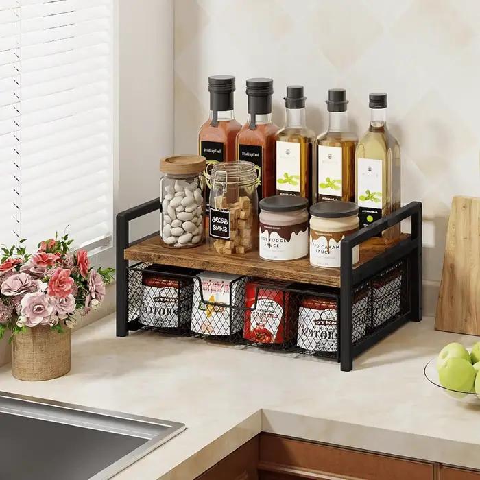 Nouveau support de rangement pour capsules de café, étagère de bureau, support de rangement pour comptoir de cuisine, organisateur de capsules de café - Accessoires pour bar