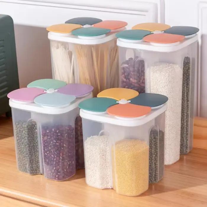 Boîte de rangement en plastique pour céréales de cuisine