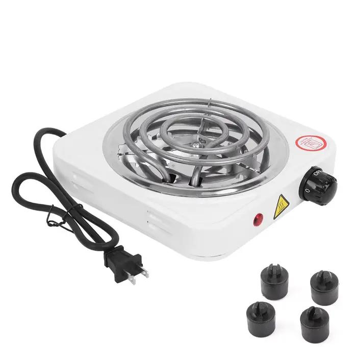 Réchaud électrique portable 110V 1000W en acier inoxydable à tube unique
