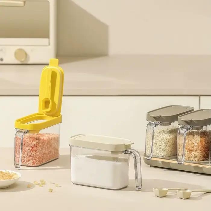 Pots à épices en plastique durables