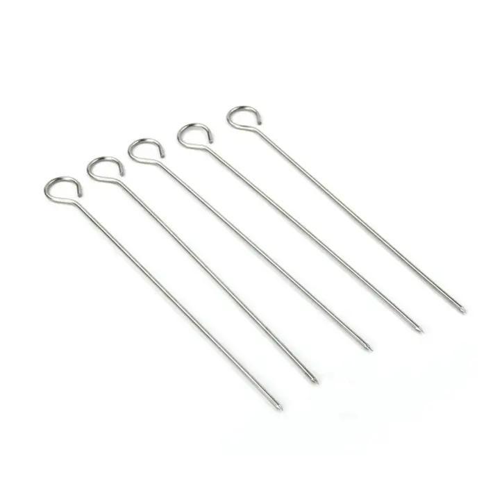Ensemble de brochettes de barbecue en acier inoxydable, rôtissoire verticale légère et détachable, réutilisable, facile à installer, support de brochette de poulet