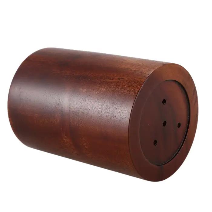Porte-ustensiles de cuisine en bois, porte-ustensiles pour cuillères, spatules, seau, table à manger, bureau, 3.4x3.4x5 pouces