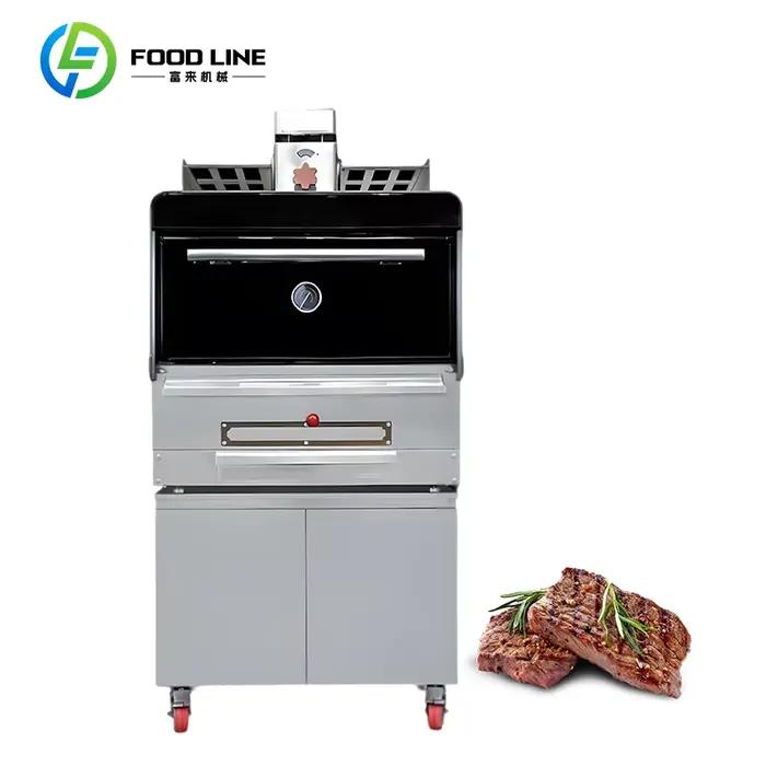 Grill à steak de comptoir, design compact et peu encombrant, idéal pour les petits restaurants, cafés, bars et stands de restauration.