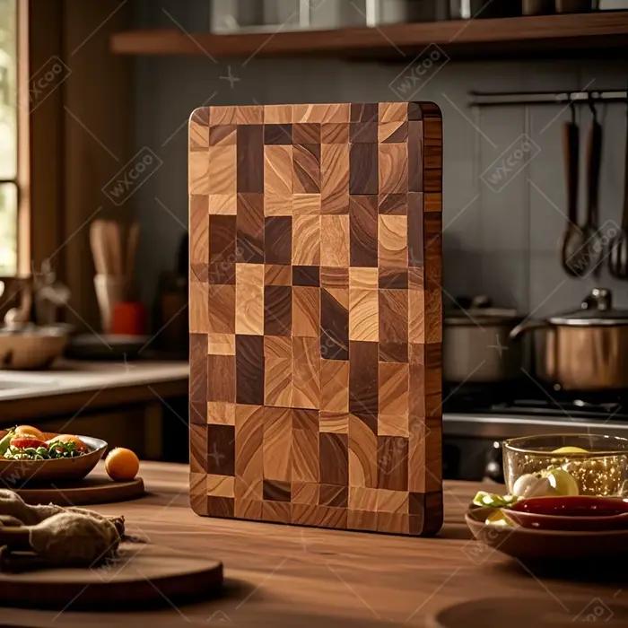 Planche à découper en bois d'acacia épais