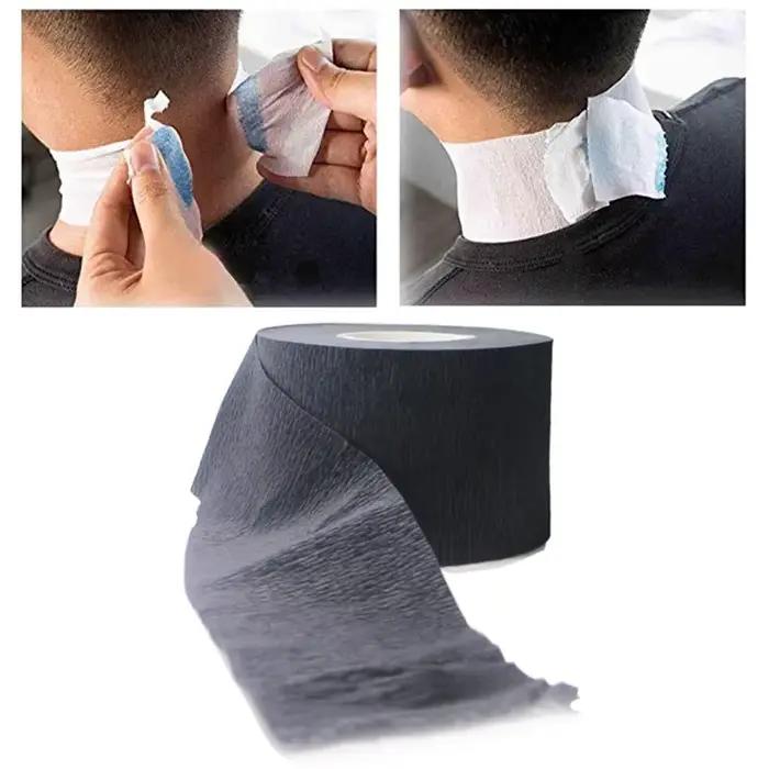 Rouleau de papier pour le cou en bois élégant pour salons de coiffure et barbershop offrir un environnement de luxe et de confort pour coiffeurs et clients occaions professionnelles