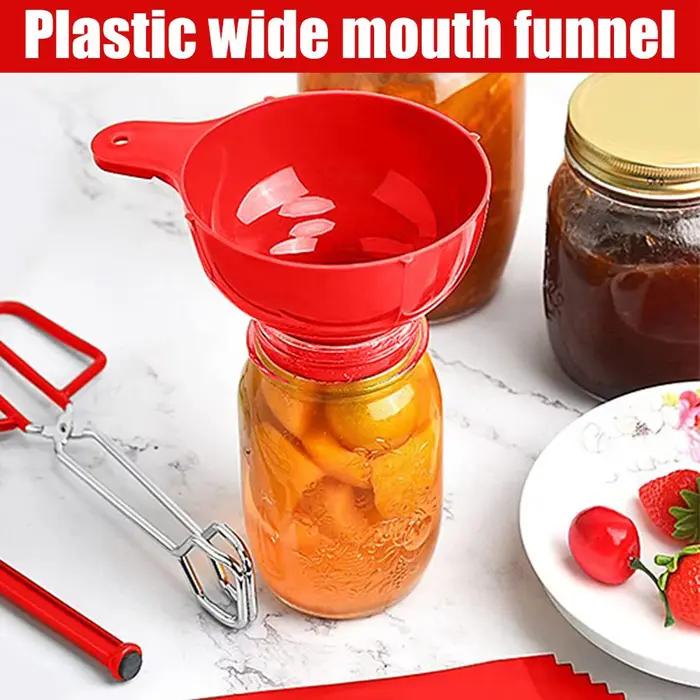 Entonnoir pliable en conserve pour bocaux à large bouche