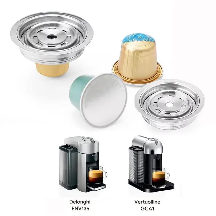 Adaptateur de capsule de café réutilisable pour Vertuo Pop Vertuoline Next, Nespresso se convertit en accessoires pour dosettes Vertuoline iCafilas