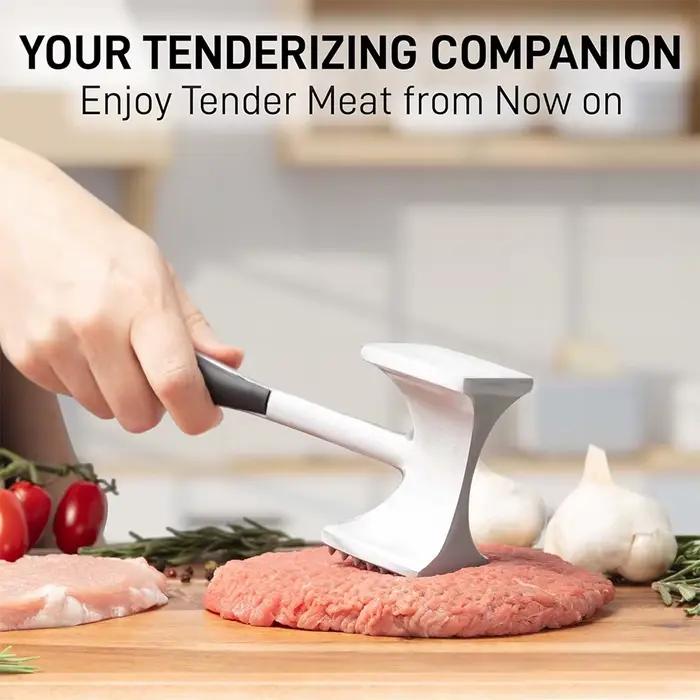 Marteau pour attendrisseur de viande LMETJMA avec poignée confortable en alliage de zinc pour viande et volailles usages cuisine et fêtes