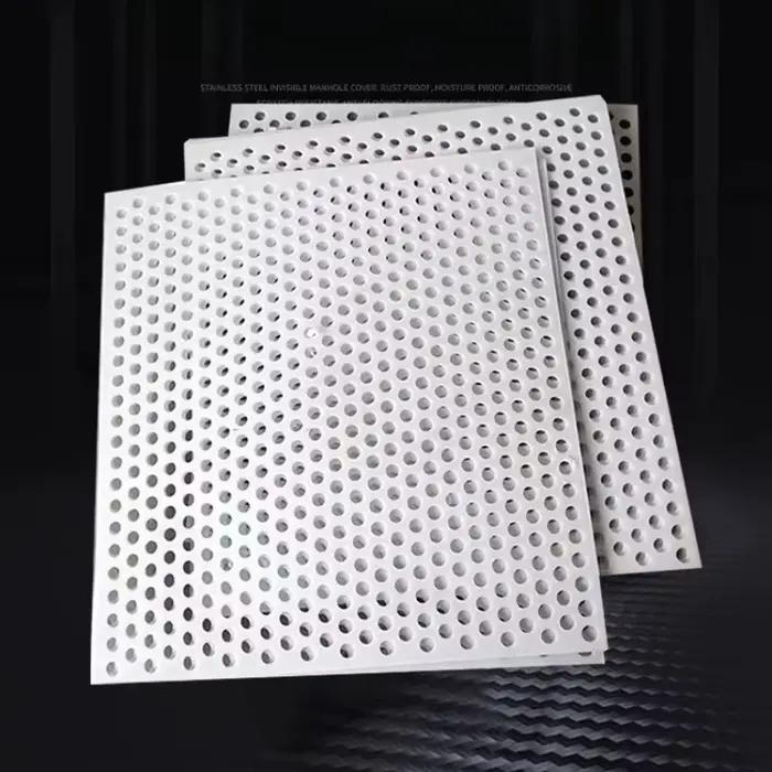Panneau en plastique PP blanc de qualité alimentaire, panneau perforé à trou circulaire creux, panneaux imperméables résistants au soleil et aux acides et aux alcalis