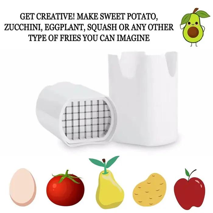 1PCS Français Fry Cutter Coupe Naturelle Rapide Trancheuse Légumes Pomme De Terre Outil Alimentaire Veggie Dicer Veg Chopper