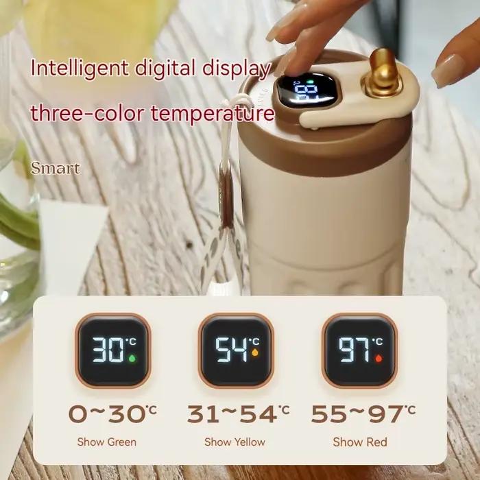 Tasse à café avec affichage de la température LED 450 ml