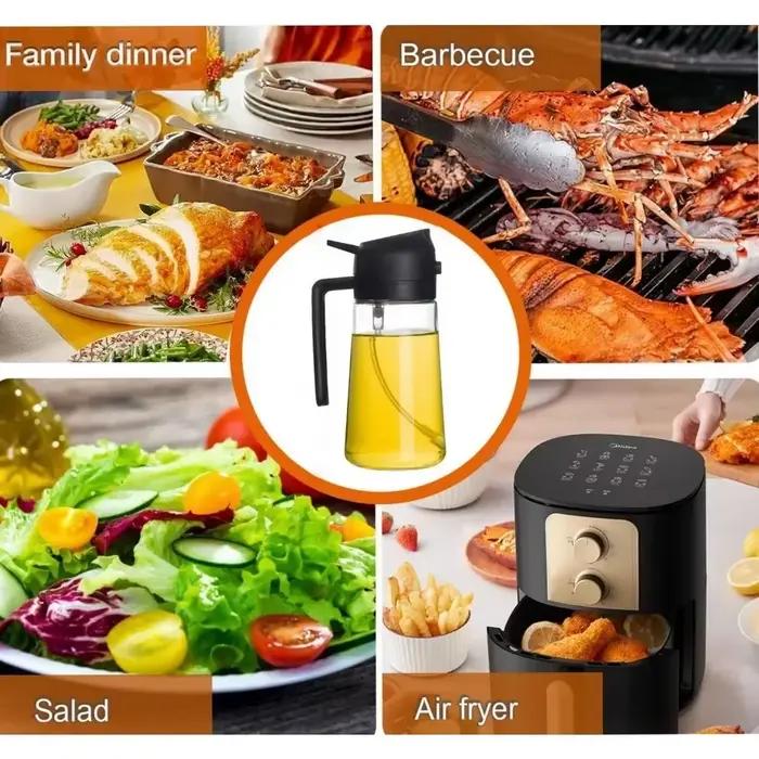 Bouteille Distributrice d'Huile d'Olive 2-en-1