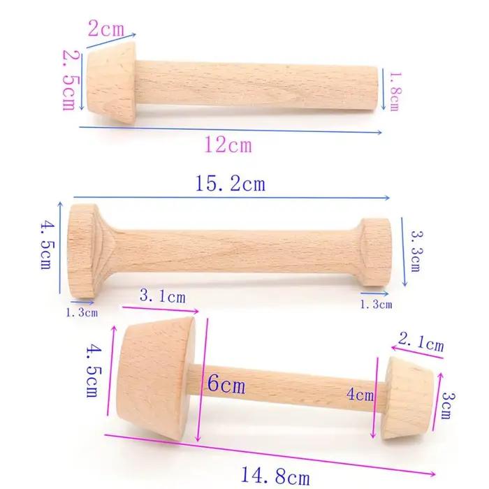 Poussoir à Tarte aux emoufs Portable en Bois