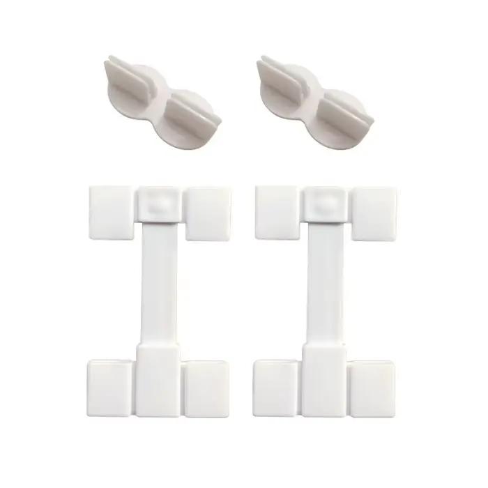 Accessoires de séparation de tiroir, bricolage, séparateur combiné, boucle d'extension croisée, Clip de fixation, chaussette, organisateur d'armoire de maquillage, 4 pièces/lot