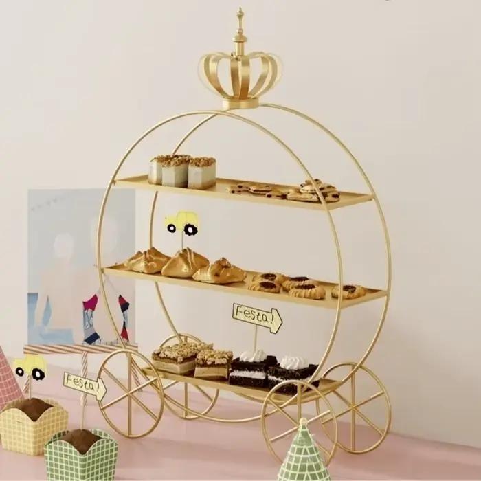 Support à gâteaux au Design de couronne exquis