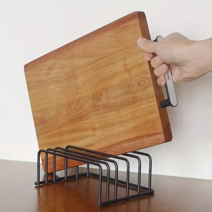 Support de rangement pour planches à découper, porte-planches à découper, organisateur d'ustensiles de cuisson pour armoire et accessoires de cuisine.