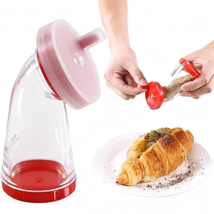 Broyeur manuel de graines de sésame gris clair pour salades de riz nouilles et sautés en cuisine à domicile occasionnels et cadeaux pour amateurs de cuisine