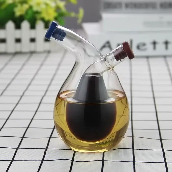 Bouteille en verre à double couche pour condiments et assaisonnement