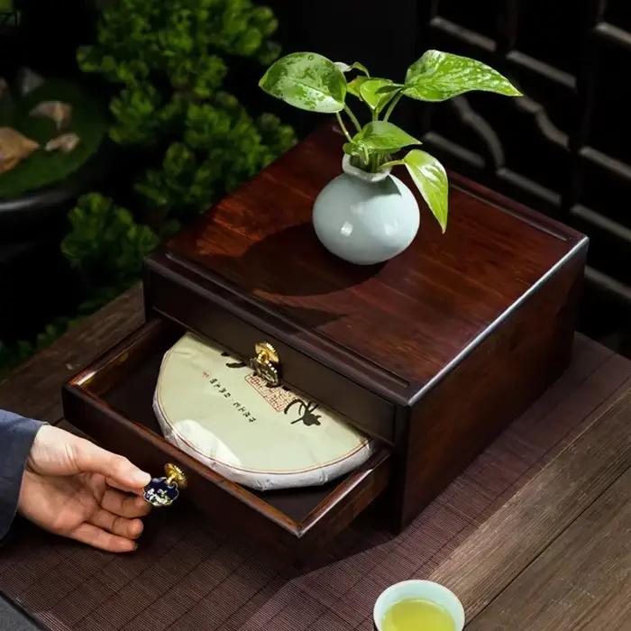 Boîte de rangement de gâteaux au thé