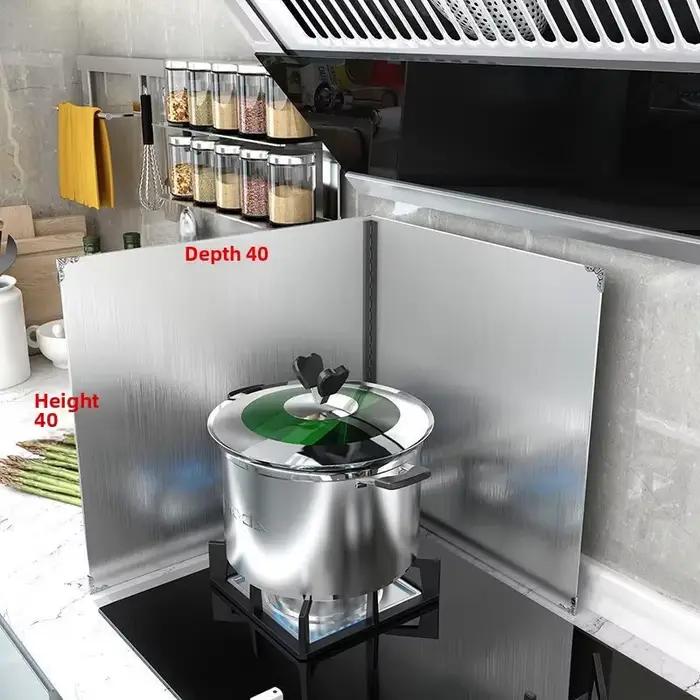 Déflecteur d'huile en acier inoxydable pour cuisine