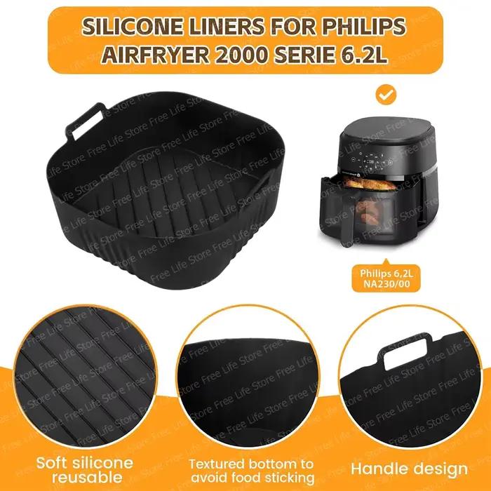 Moule de friteuse à Air en Silicone pour Philips série 2000 NA230 XL 6