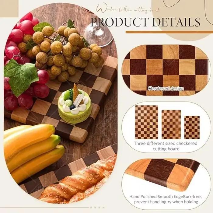Planche à découper en bois WXCOO pour comptoir de cuisine