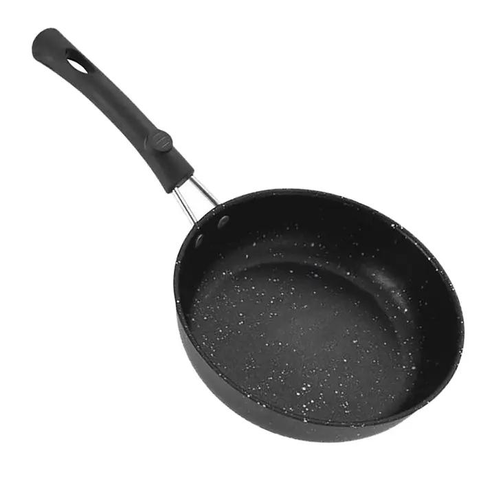 Poêle à frire antiarina, mini optique, poêle plate à steak noire, adaptée à la cuisson des aliments frits, ustensiles de cuisine sauté, 1PC