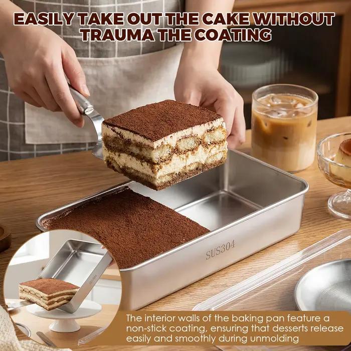 Ensemble de moules à tiramisu en acier inoxydable
