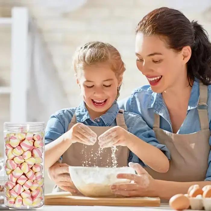Bocaux de Rangement Transparents en Plastique Scellés