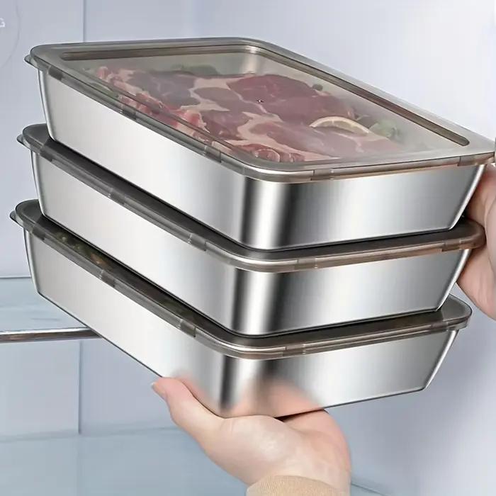 Récipient de stockage des aliments en acier inoxydable