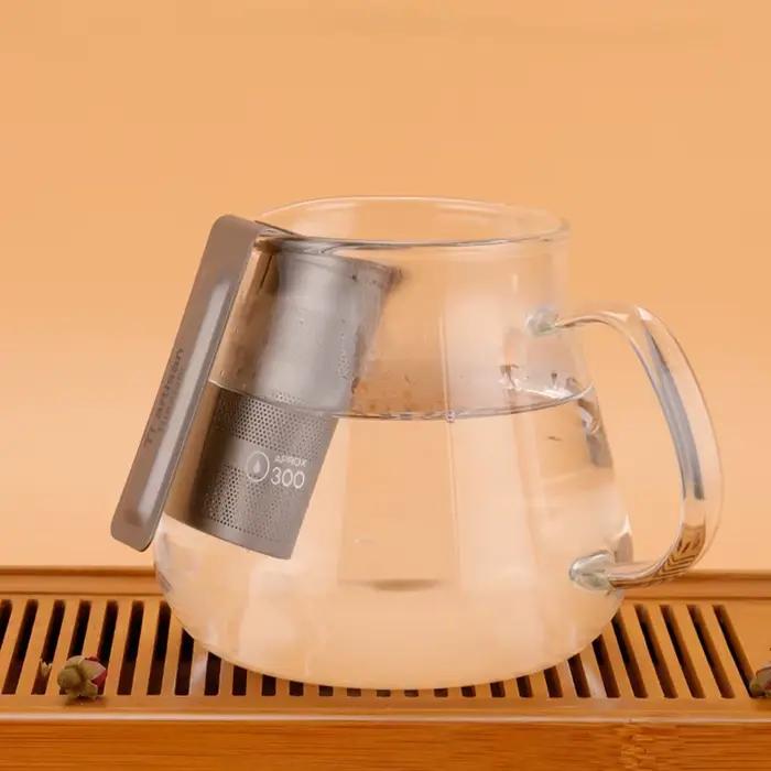 Tiartisan-Passoire à thé en titane, filtre réutilisable, couverts bactériostatiques, voyage en plein air, camping, britware, théière, infuseur à café
