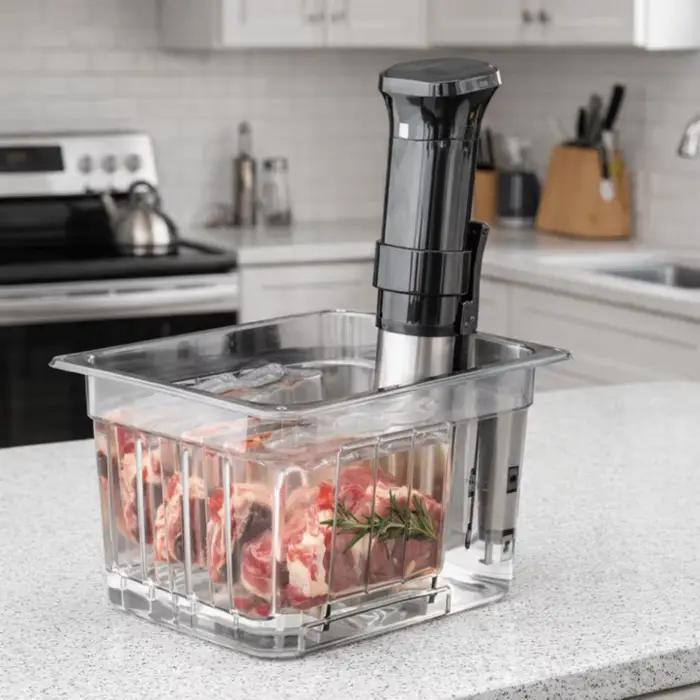 Conteneur Sous Vide Grande Capacité avec Grille et Couvercle