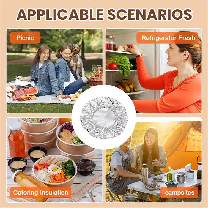 Couverture en aluminium pour aliments
