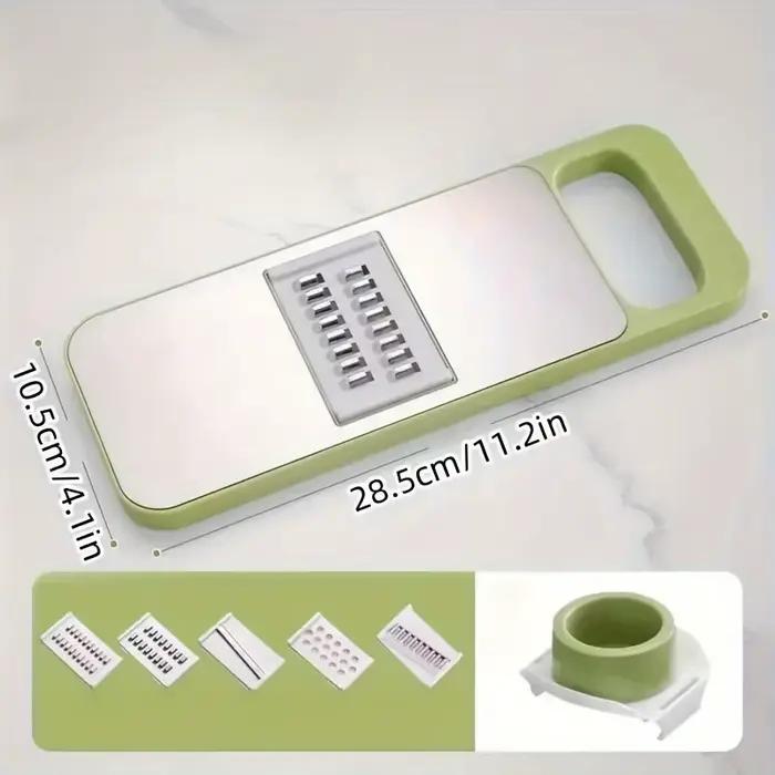 Ensemble trancheur et râpe à légumes multifonctionnel lames interchangeables kit d'outils de cuisine manuels pour pommes de terre variété de pièces occasionnelle préparation de repas famille amitié