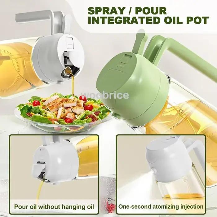 Bouteille de pulvérisation d'huile d'olive pour cuisine versatile et élégante pour herbes et épices polyvalente à offrir pour divers usages et occasions