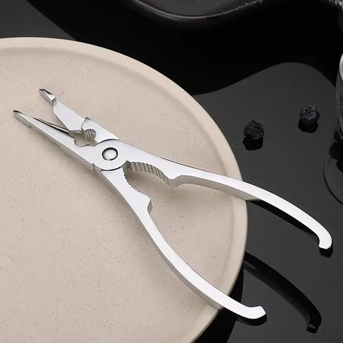 Ensemble d'outils en acier inoxydable pour la cueillette de la viande de crabe, pinces à crabe, pinces à craquelins, cuillères à crabe, pince à pince ster corrigée, facile à utiliser, fruits de mer