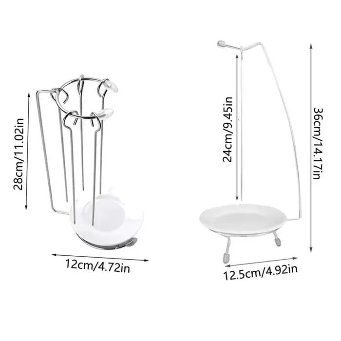 Ensemble de brochettes de barbecue en acier inoxydable, rôtissoire verticale légère et détachable, réutilisable, facile à installer, support de brochette de poulet