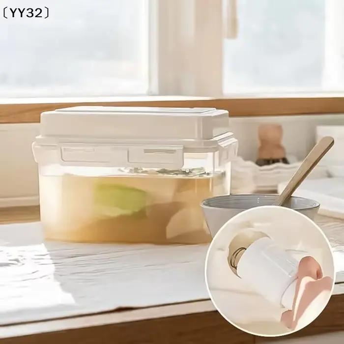 Conteneur de stockage pour kimchi de 5 L, pot à cornichons, pour cornichons, choucroute, kimchi, et organisation de la fermentation〔YY32〕