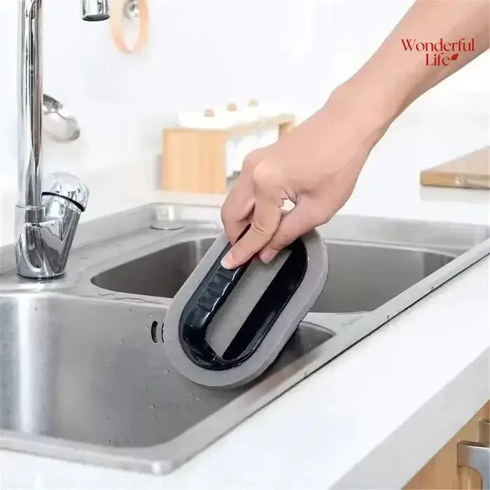 Éponge magique émeri, brosse, lingette, gomme, nettoyeur, cuisine, bain, rouille, forte décontamination, outils de nettoyage avec poignée, outils ménagers
