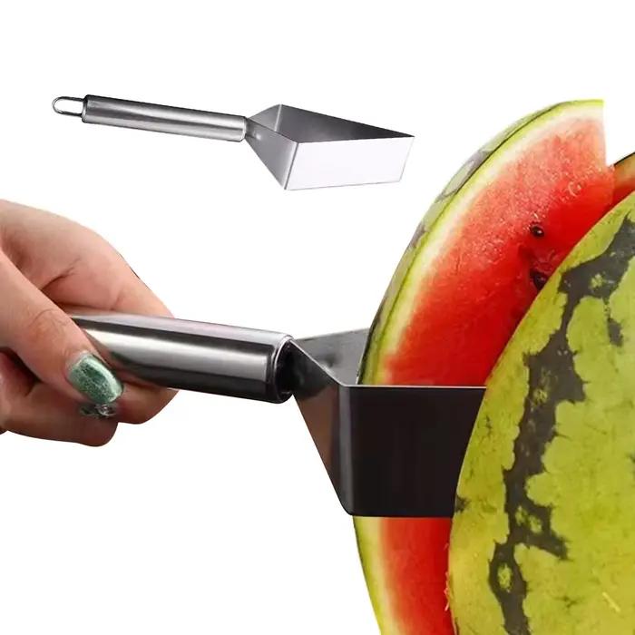 Coupe-pastèque triangulaire en acier inoxydable pour couper la pastèque en morceaux