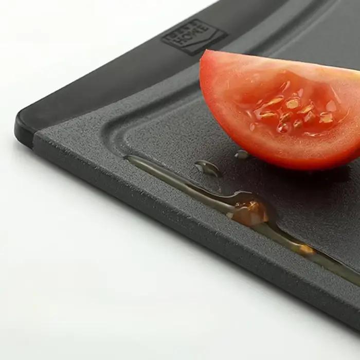 Planche à découper en plastique PP noir pur pour la cuisine domestique