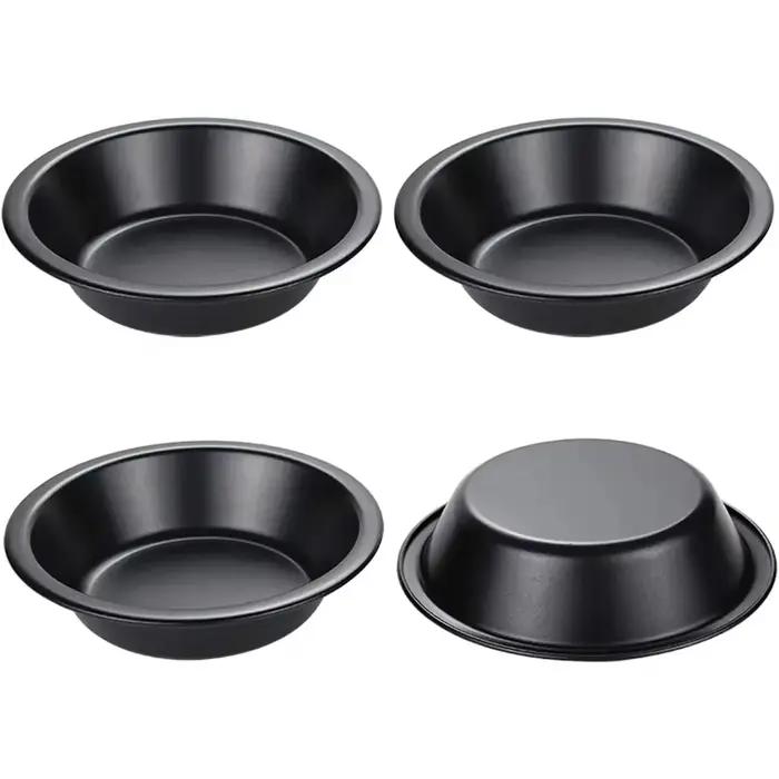 2/4/8 pièces Mini moules à tarte 5 pouces boîtes à tarte antiadhésives rondes pain et viande ustensiles de cuisson pour four et cuisson instantanée nouveau