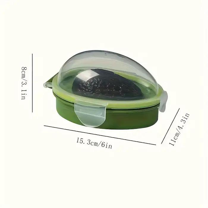Boîte de rangement des aliments de cuisine, conteneur peu encombrant d'avocat, organisateur de légumes, conteneurs de fruits en plastique réutilisables, bac à légumes
