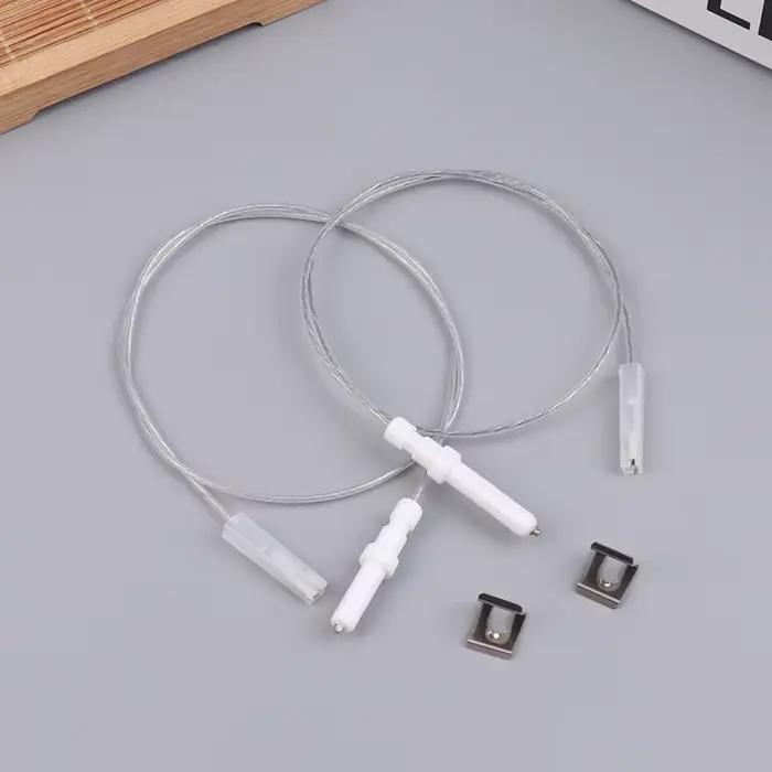 Allumeur de rechange pour cuisiniere a gaz pieces de plaque cuisson electrode bougie d'allumage avec fil dallumage broche en ceramique pour maison et famille occasions speciales