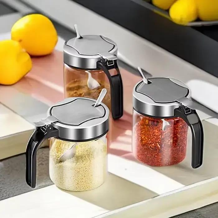Pot d'assaisonnement en verre pour épices de 300ml