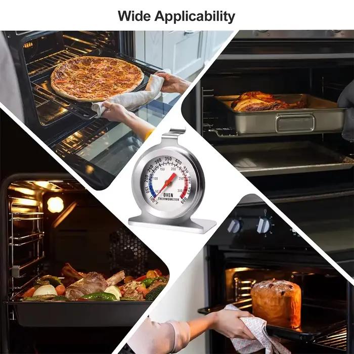 Thermomètre de four 50-300 ° C/100-600 ° Thermomètre de Chef de cuisson de four F, lecture instantanée, thermomètre de cuisine en acier inoxydable