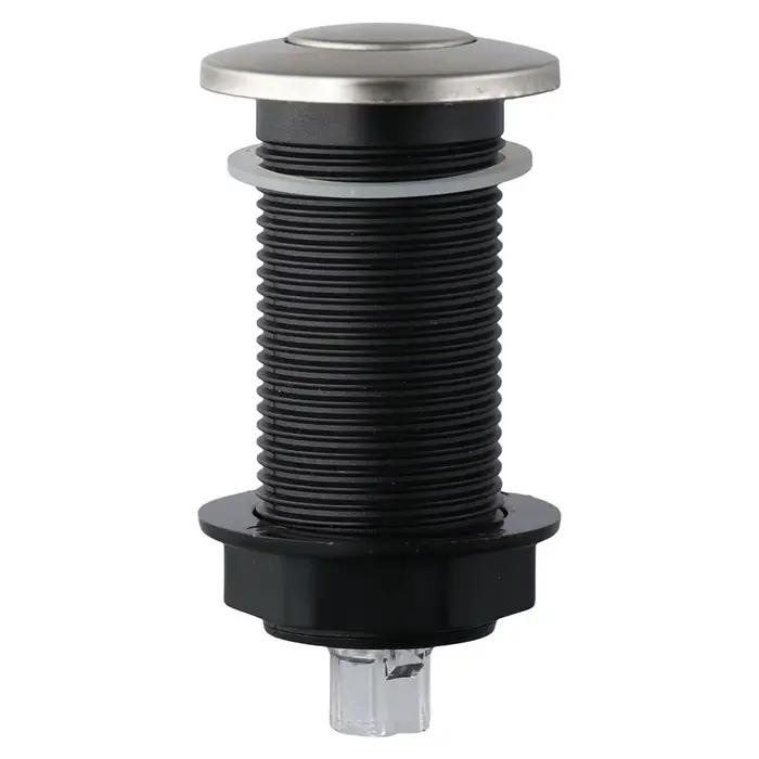 Interrupteur de broyeur de déchets de cuisine bouton en acier inoxydable avec tuyau d'air facile à installer pour comptoirs épais occasions quotidiennes et cadeaux de valeur