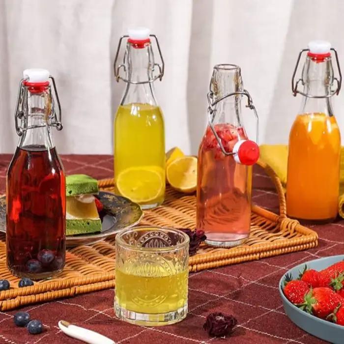Mini bouteille de vinaigre en verre