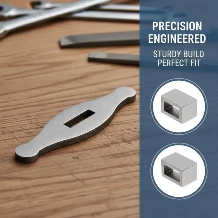 1 pièce de protège-doigt pour couteau, type pommel, en laiton et acier inoxydable, pour la fabrication de couteaux à lame fixe, pièces de bricolage pour manche de couteau