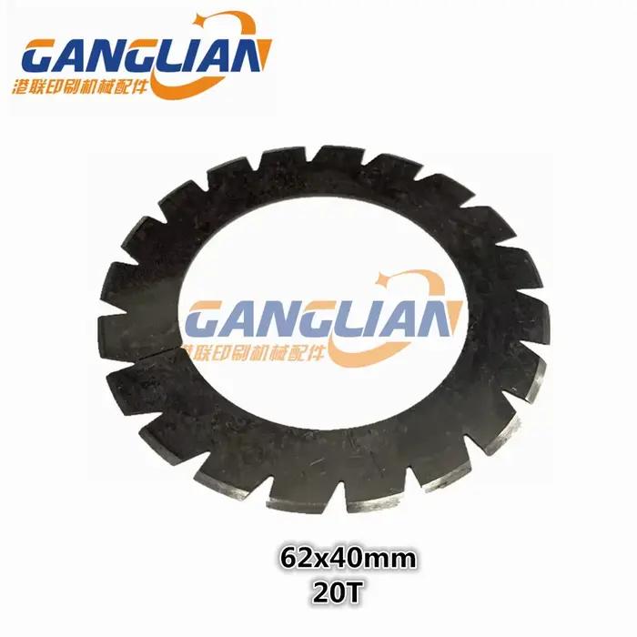 Lame de coupe 62x40 28T, couteau rond en feuille pour Heidelberg pliant Stahl MBO, couteau perforant à rainurer, Machine d'impression 10 pièces